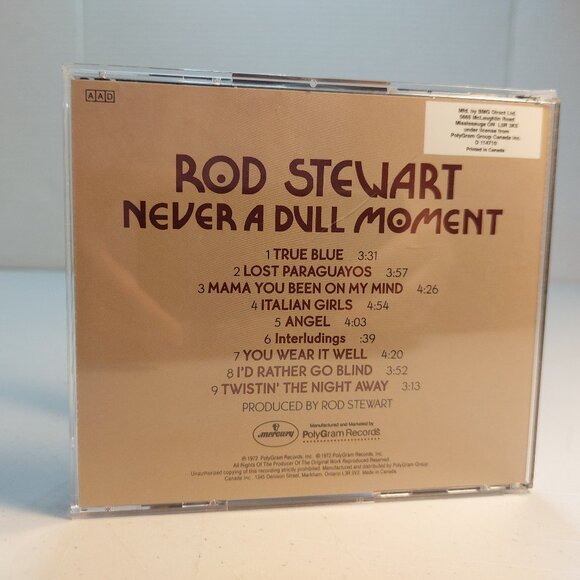 Rod Stewart ~ Never a Dull Moment (Music CD, 1998) - Picture 3 of 3